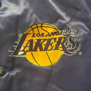 STARTER Purple and Yellow  vintage Lakers Jacket